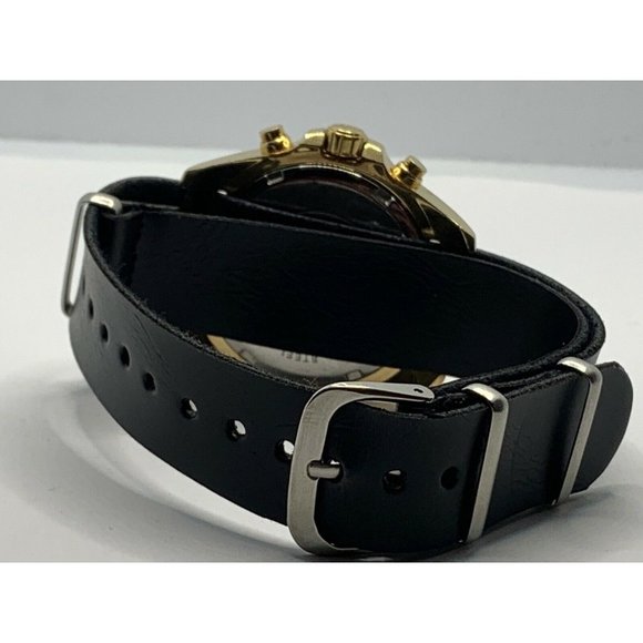 Michael Kors MK5798 Women\'s Black Leather Analog G